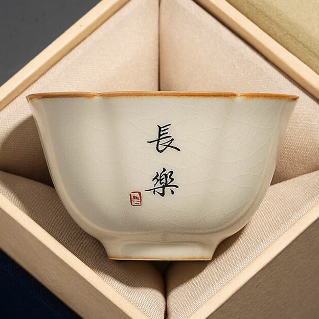 Ru ware teacup, master cup, small tea bowl for home use
